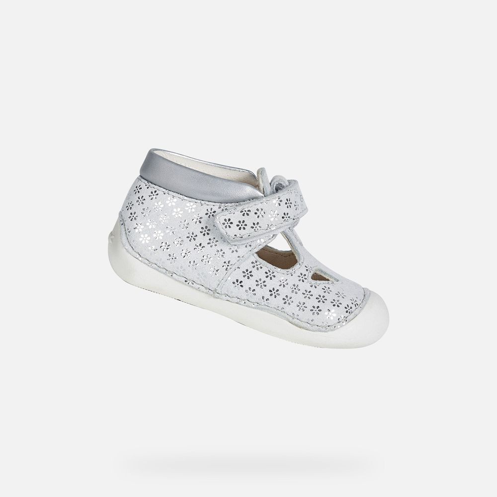 Geox Sandals White Tutim Girl - Geox Baby Shoes - WAYFHU954